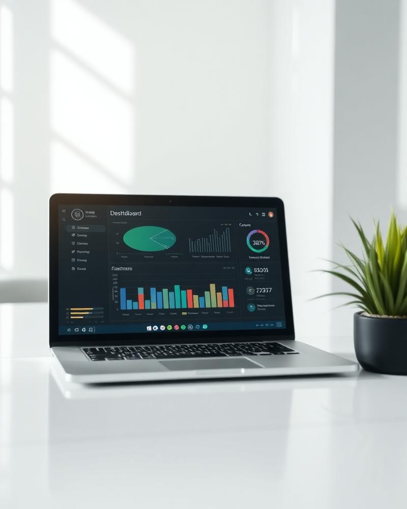 Custom business software dashboard